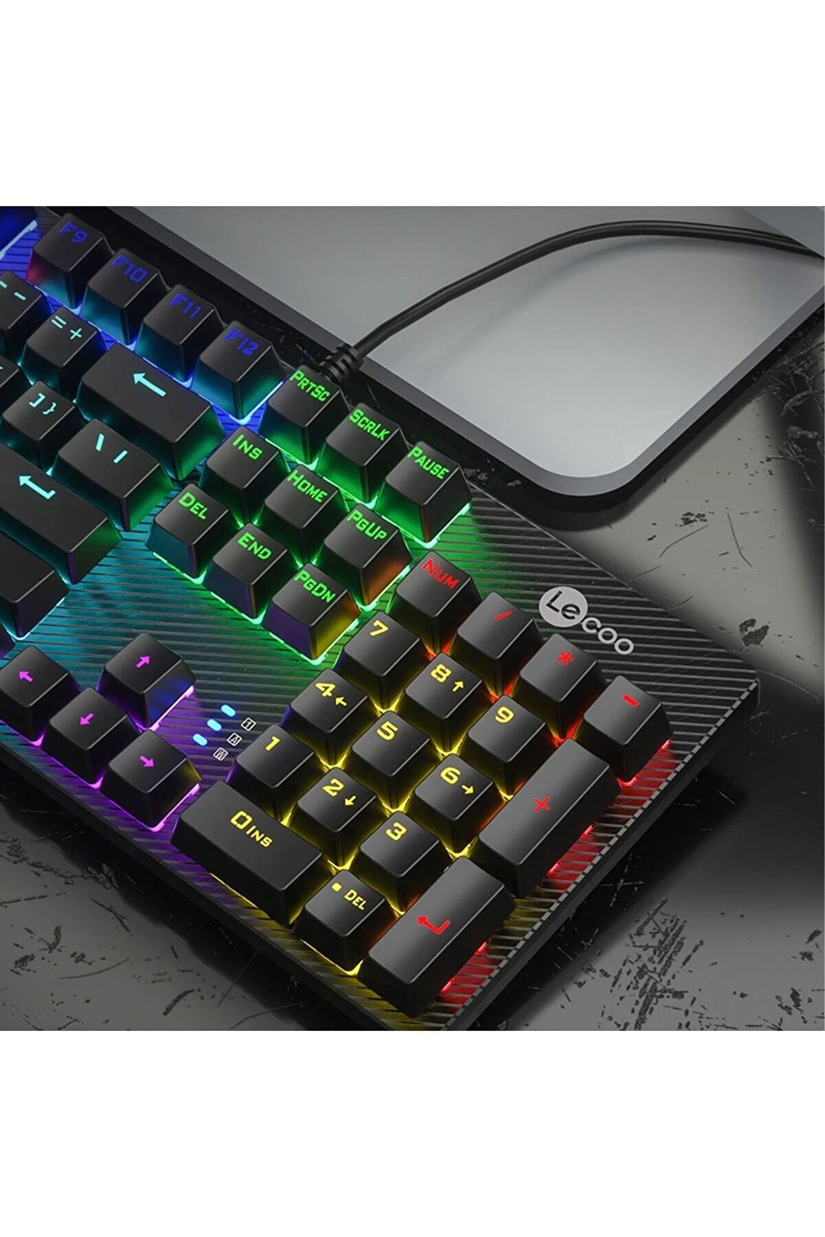 Lecoo Kg1101 Kablolu Rgb Mekanik Oyuncu Klavyesi