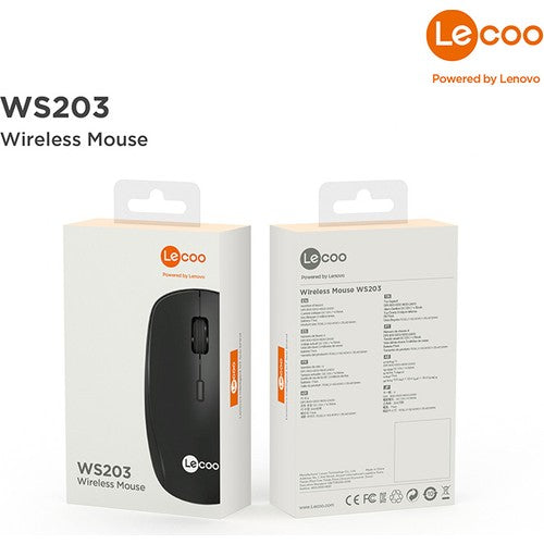 Lecoo WS203 Siyah Kablosuz Mouse