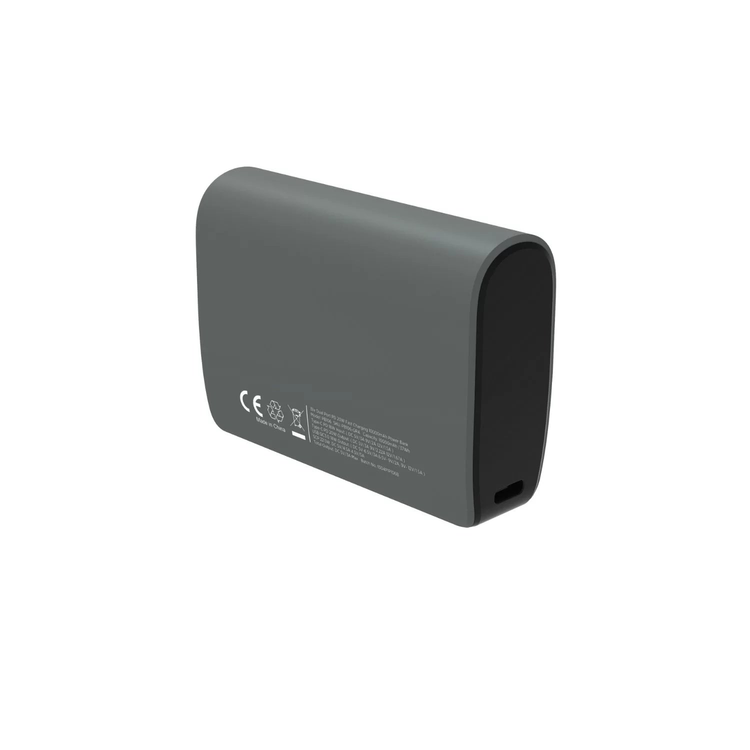 Bix 10000mah Type-C USB Çift Çıkışlı Led Göstergeli Mini Powerbank