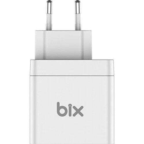 Bix Seyahat Şarj Cihazı Beyaz 5A Type-C Kablosu